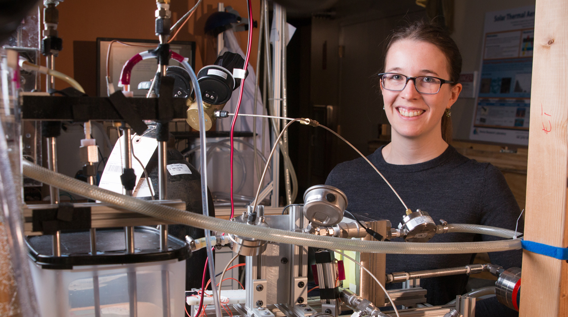 Emily Tow lab bench